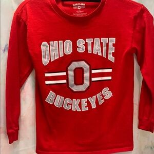 Red Ohio State Buckeyes Long Sleeve Tee